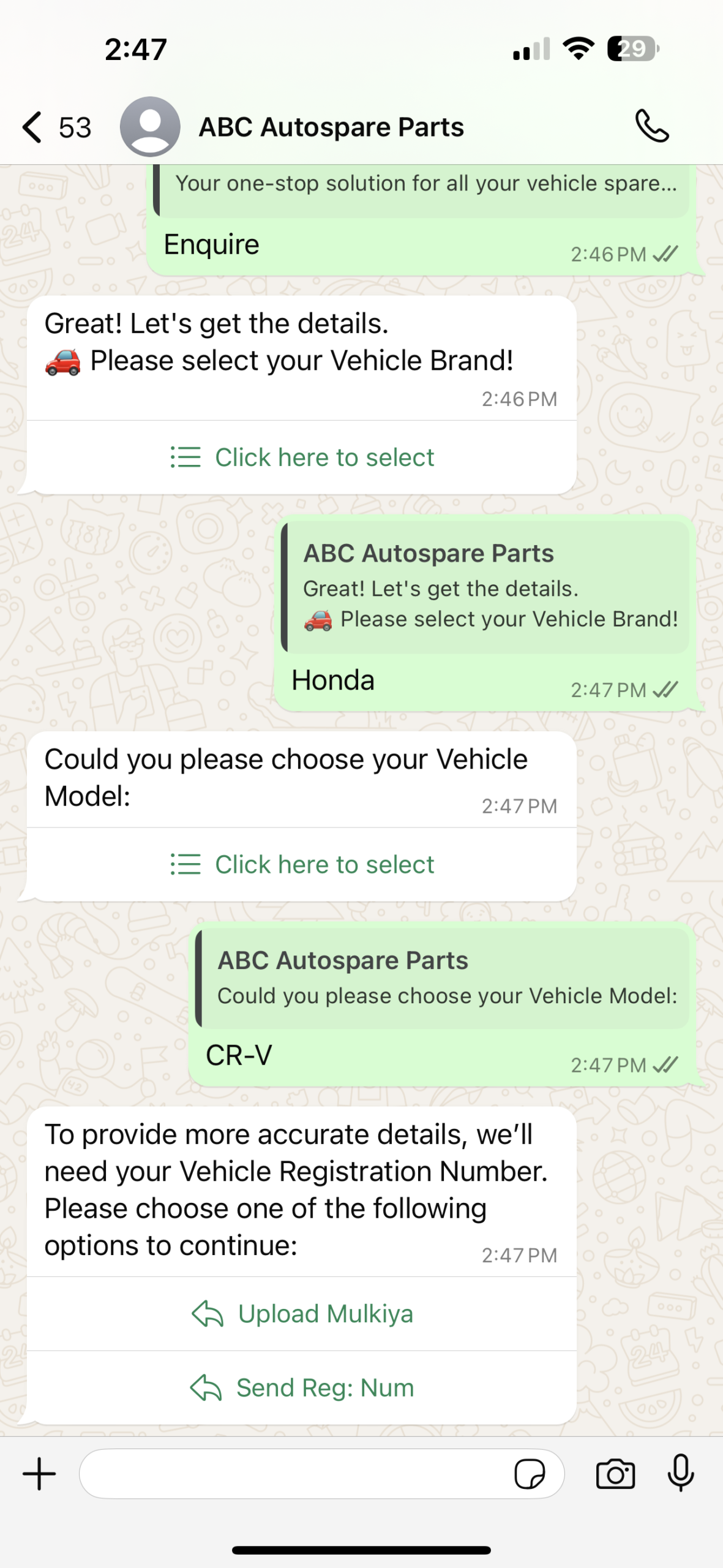 AI chatbot flow