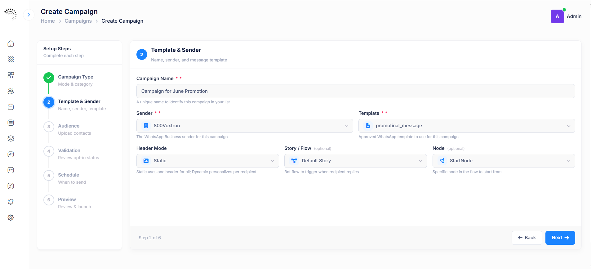 Create a campaign