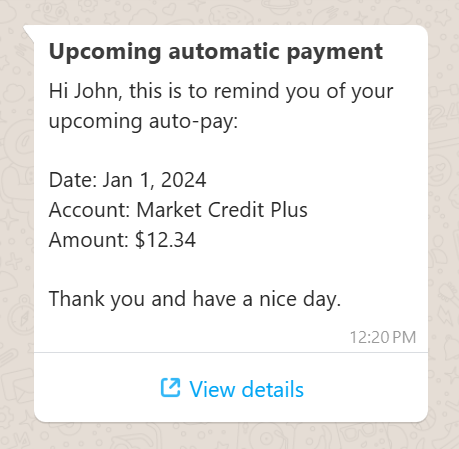 Payment Reminder